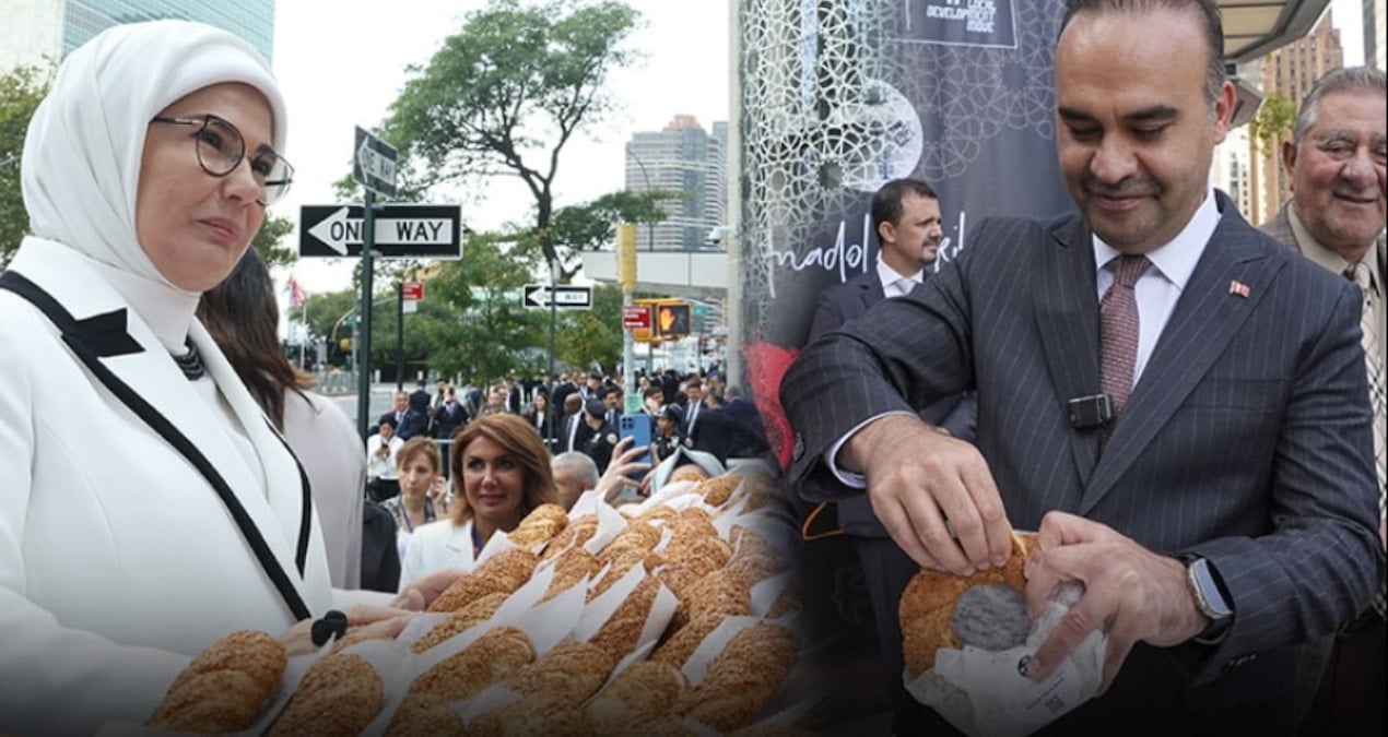 Sanayi Bakanlığı New York’ta simit dağıttı