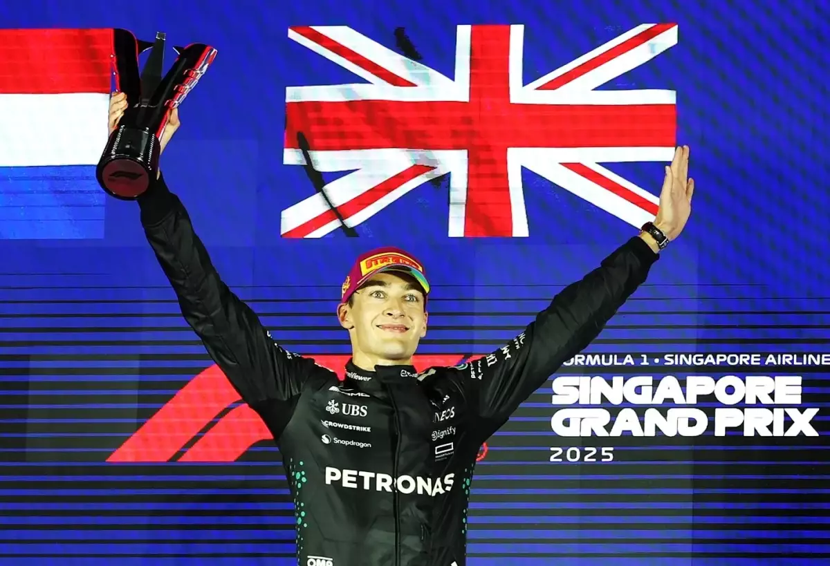 George Russell Singapur GP’yi Kazandı