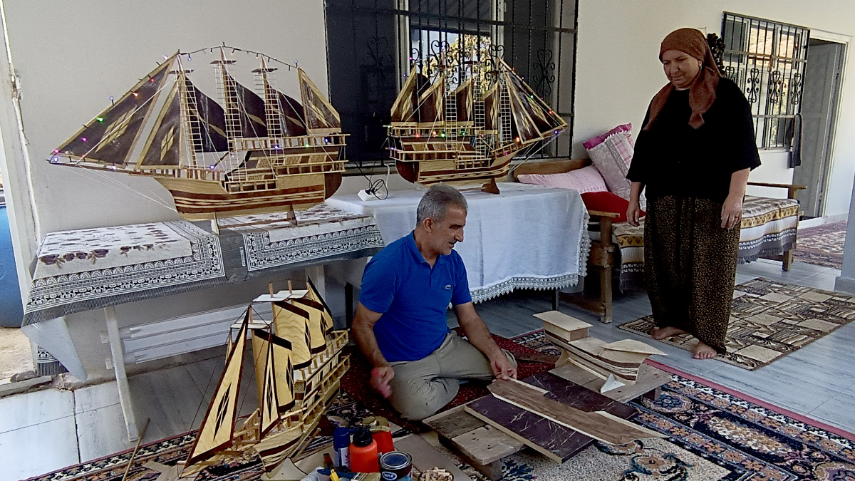 Gaziantep’te evinde atölye kurdu