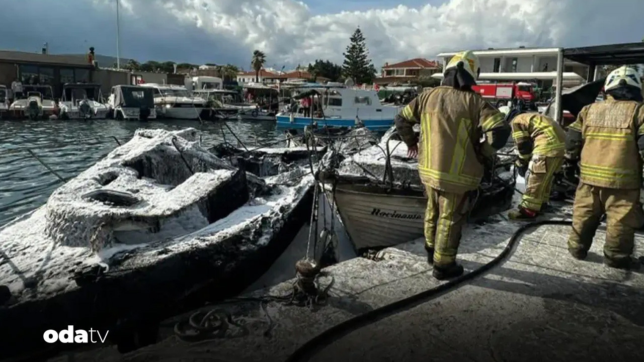 İzmir Çeşme’de korkutan yangın: Yedi tekne kullanılamaz halde