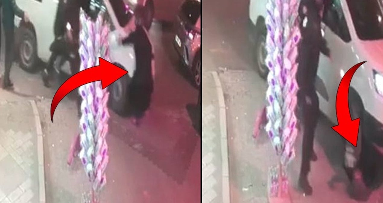 Bekçilerden kaçarken yoldaki kadını ezdi!