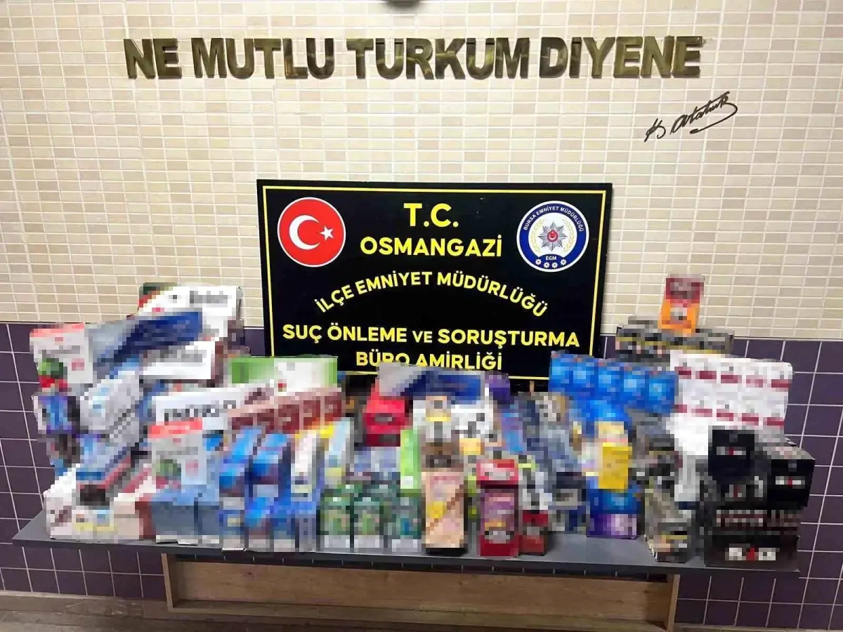 Bursa’da 2 bin Kaçak Sigara Ele Geçirildi