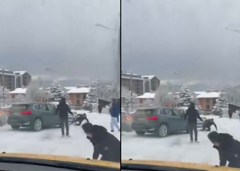 Bursa’da kayan araç vatandaşların arasına daldı